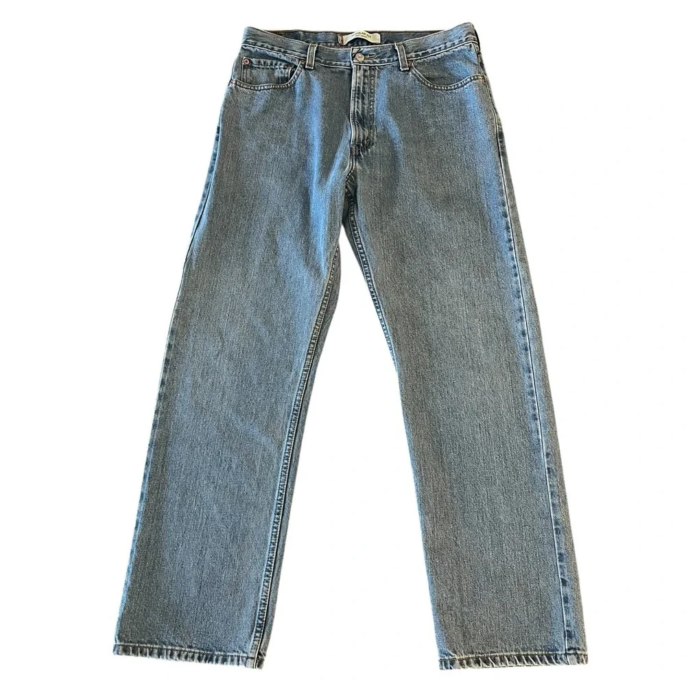 Levi's 505 Regular Fit Straight Denim Jeans Mens‎ 36x32 Medium Blue